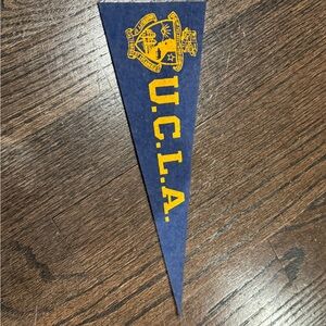 Vintage Miniature UCLA Blue and Yellow Pennant